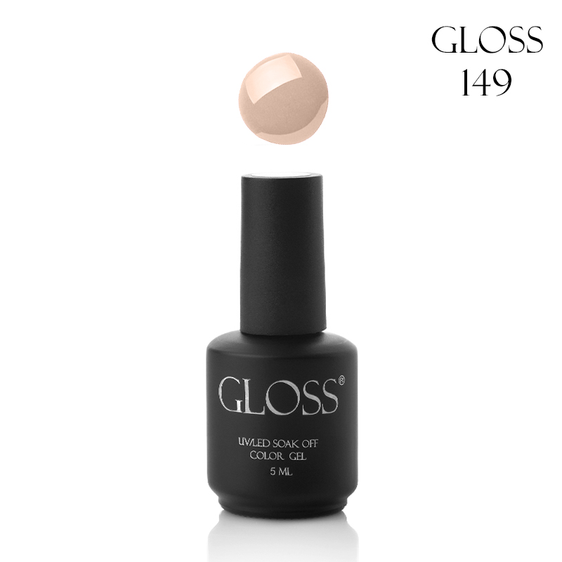 Gel polish GLOSS 149 (creamy beige), 5 ml